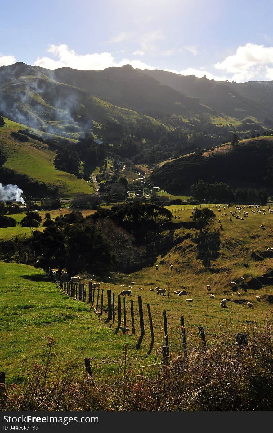 A photo of the beautiful landscape of NZ. A photo of the beautiful landscape of NZ