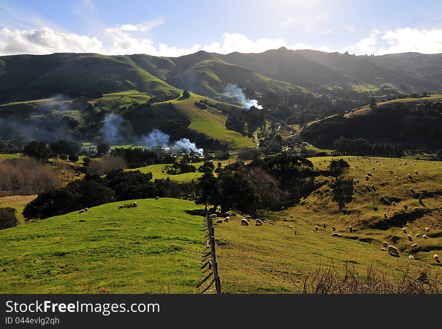 A photo of the beautiful landscape of NZ. A photo of the beautiful landscape of NZ