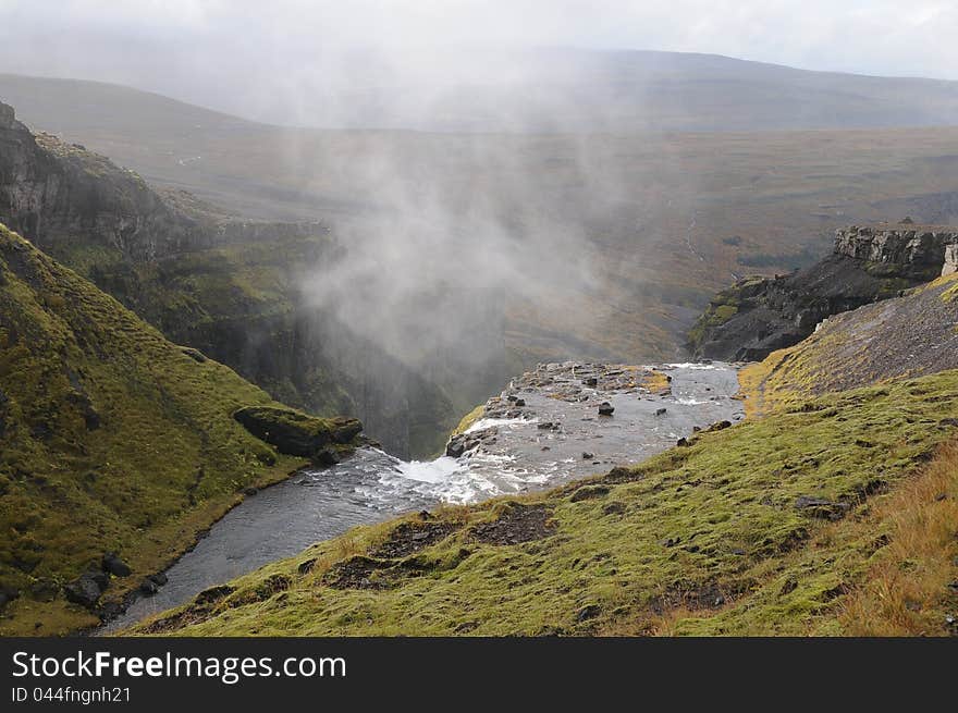 Waterfall in iceland