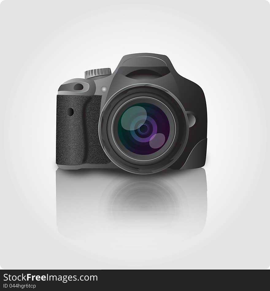 Camera CANON in vector (illustration)
