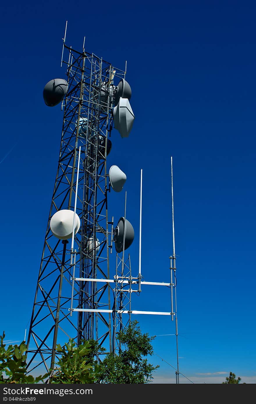 A radio tower found in the mountains near Prescott, AZ.