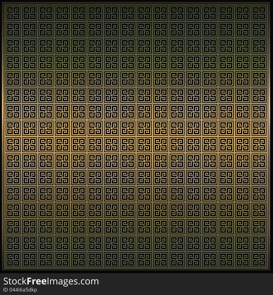 Decorative gold background with ornament Maya. Decorative gold background with ornament Maya.