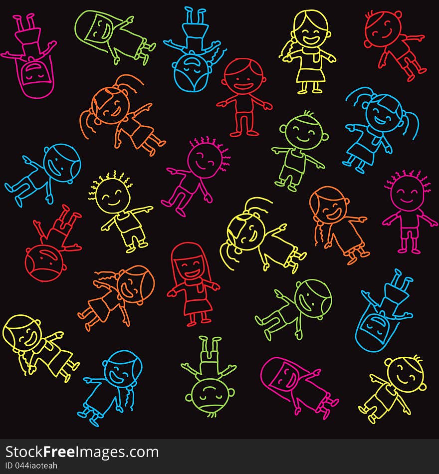 Colorful and fun children background. Colorful and fun children background