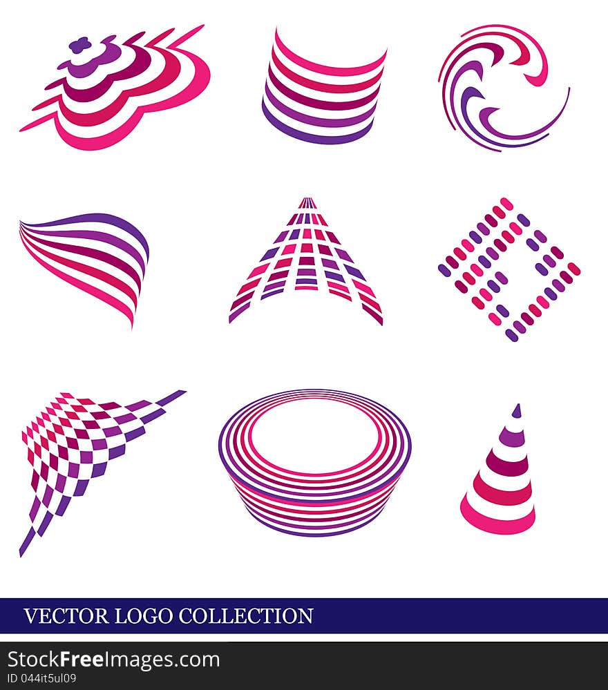 Set of vector abstract logos. Eps 8 format. Set of vector abstract logos. Eps 8 format.