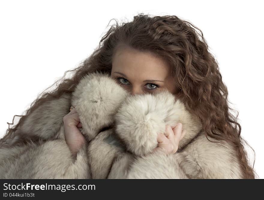 Girl in fur