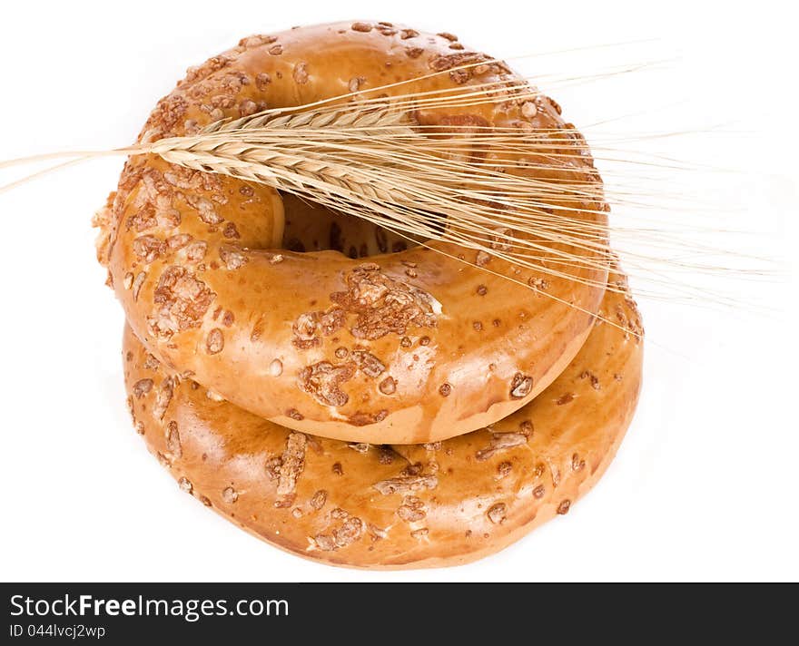 Bagels with wheat ears