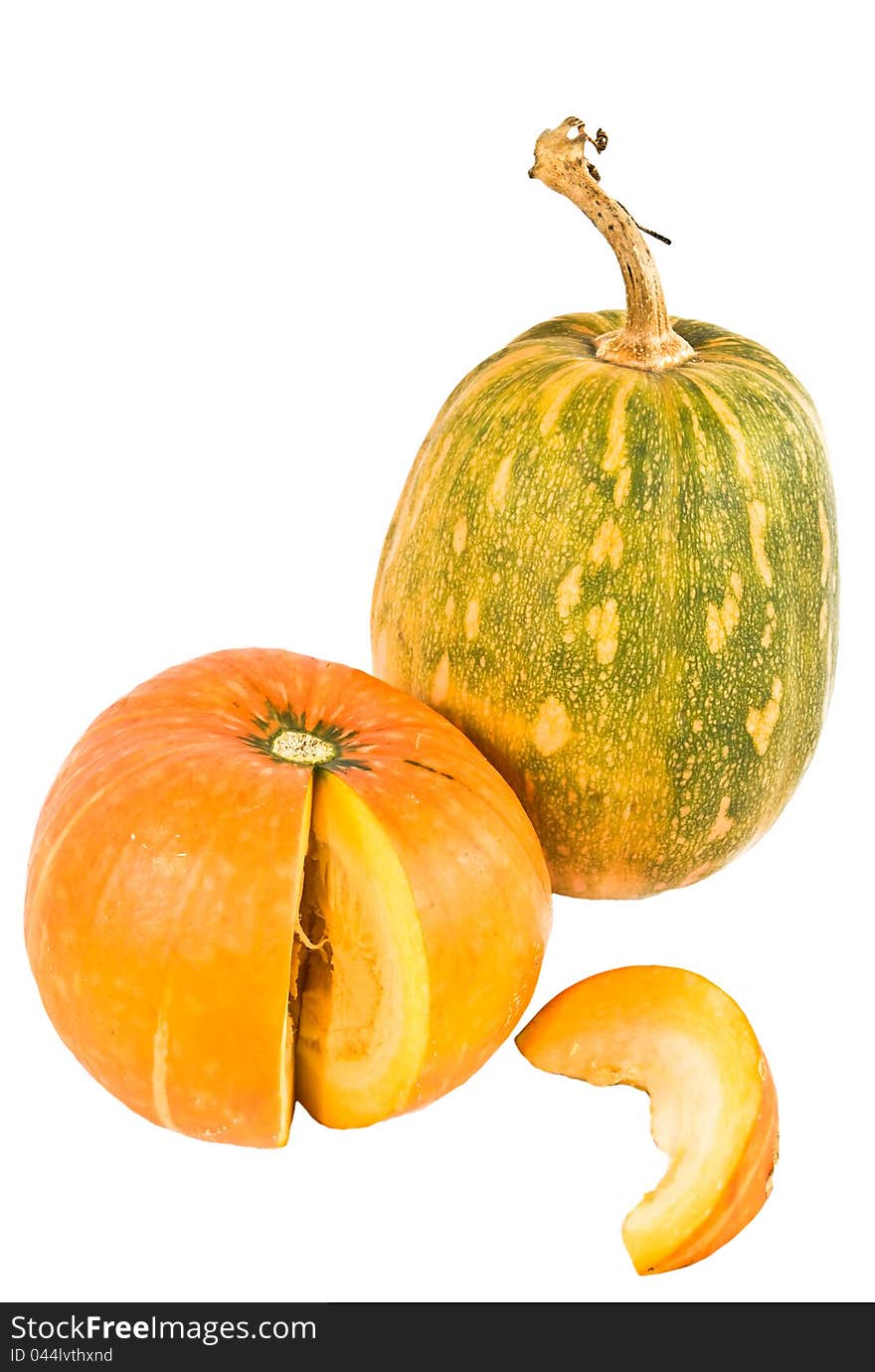 Pumpkin On A White Background.