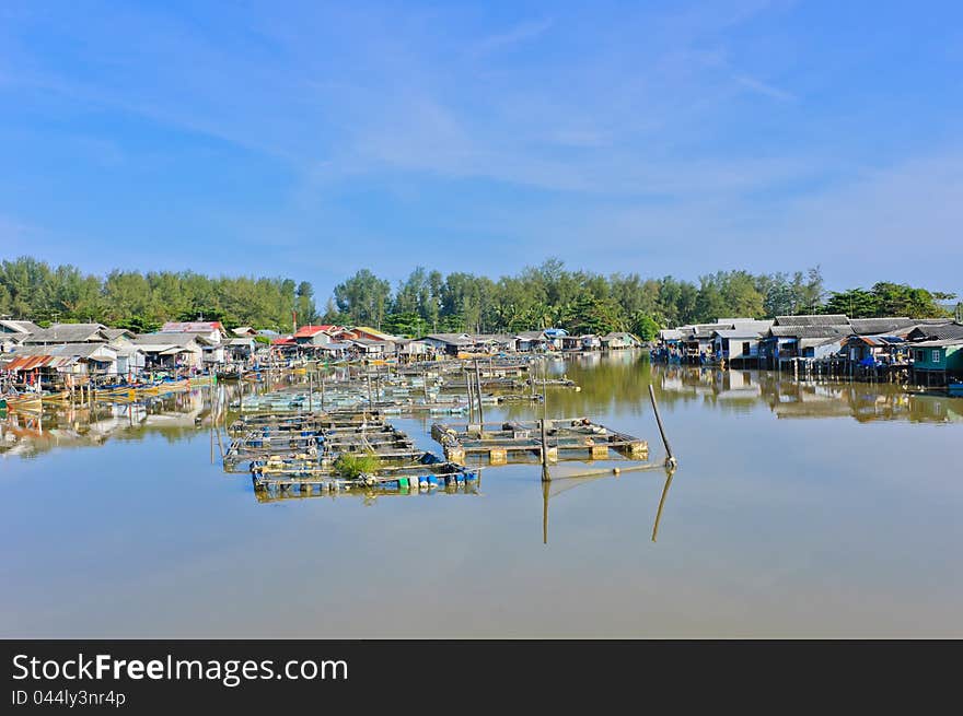 Fishing village in South of Thailand