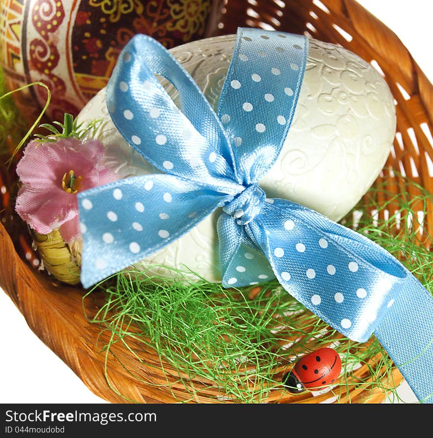 Easter Eggs in the basket