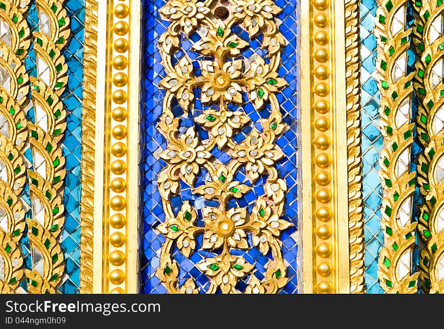 Thai Traditional decorative vintage background. Thai Traditional decorative vintage background