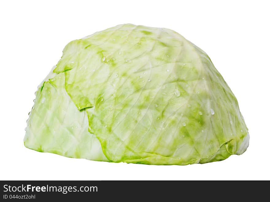 Half of cabbage.