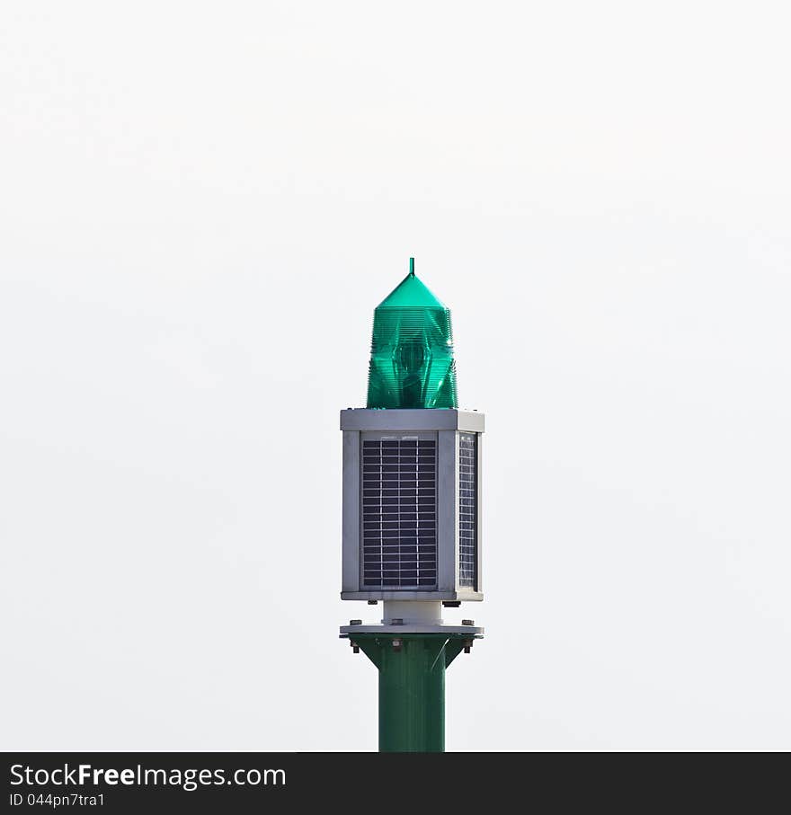 Green lighthouse