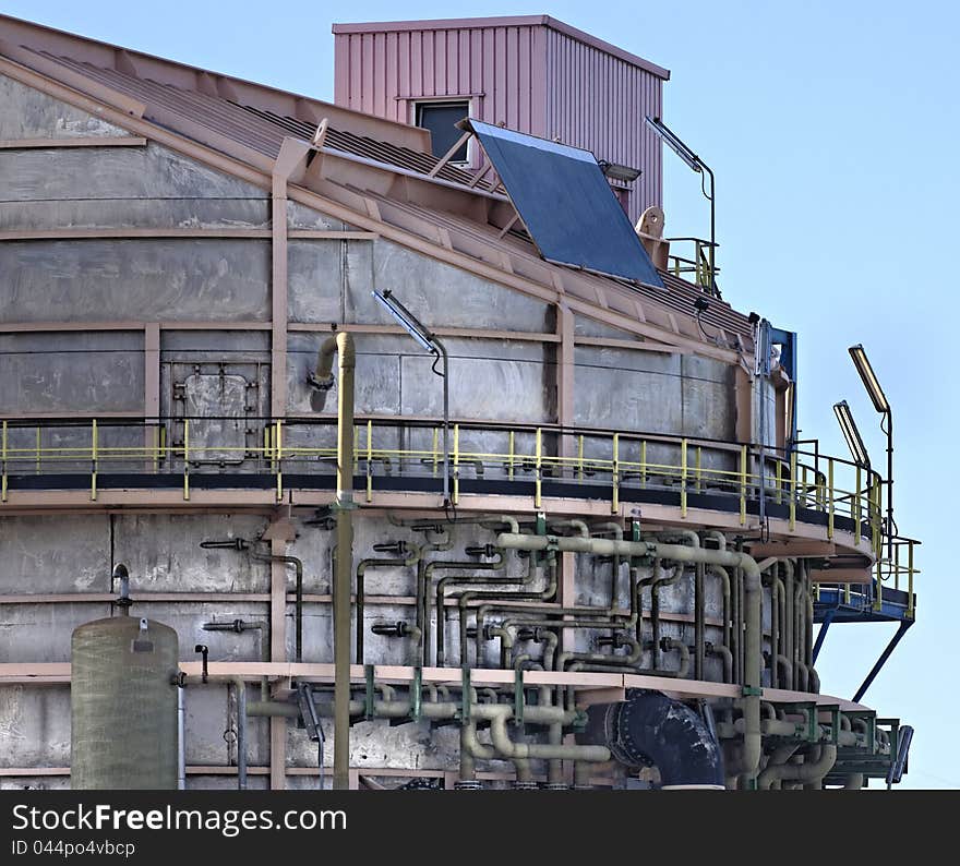 Detail of chemical plant in north europe