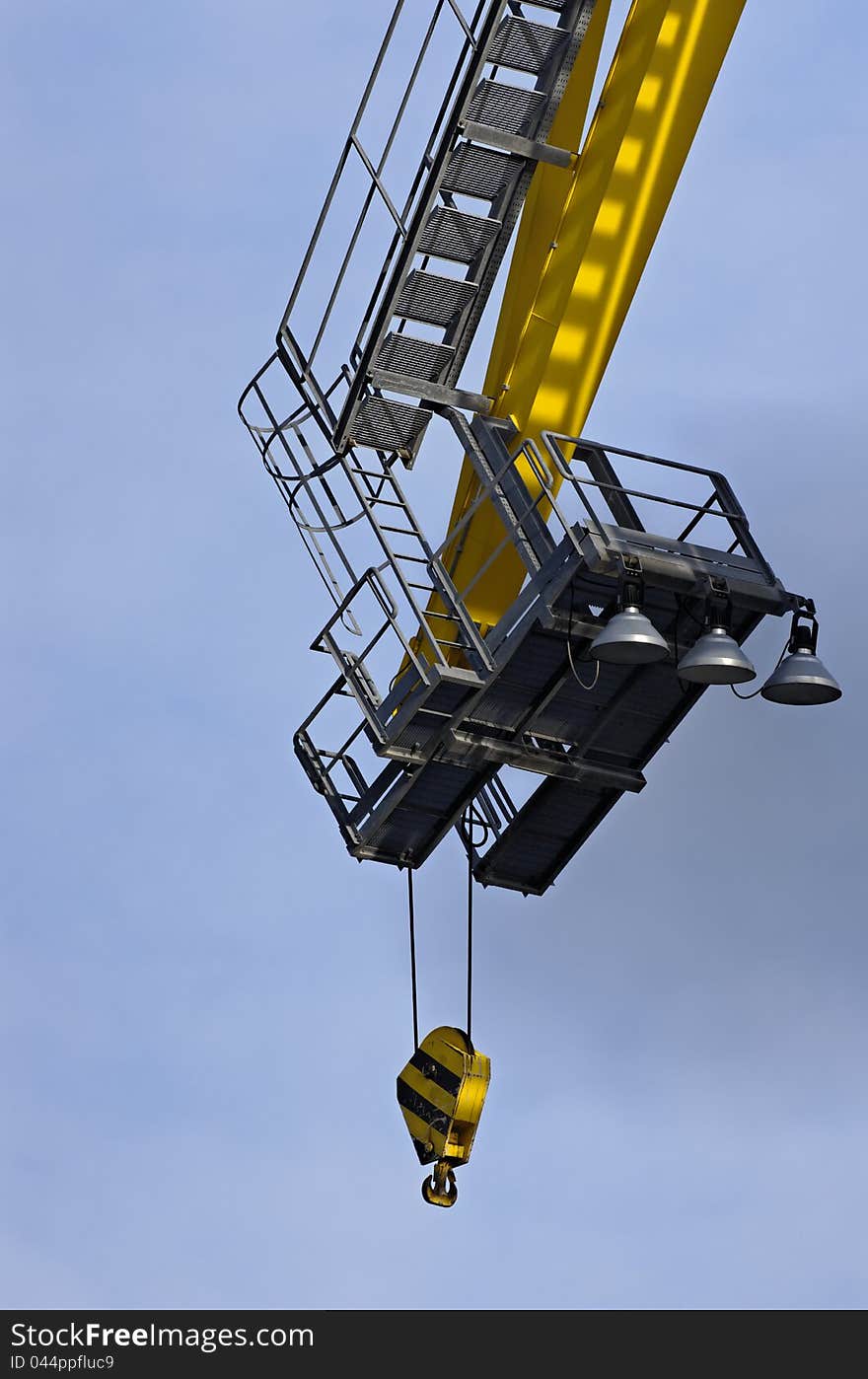 Detail of crane in the port