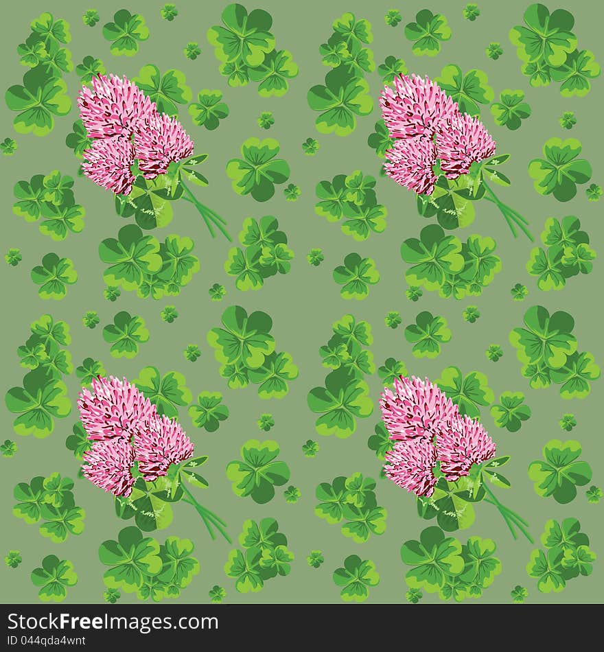 Green background with clover