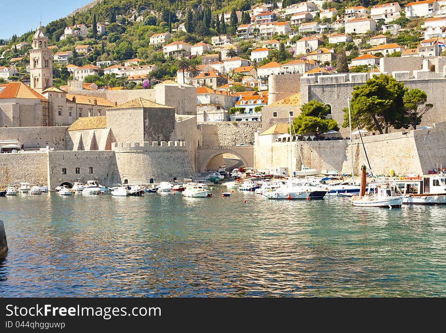 Exterior of old Dubrovnik Unesco town, Croatia, Balkans. Exterior of old Dubrovnik Unesco town, Croatia, Balkans.