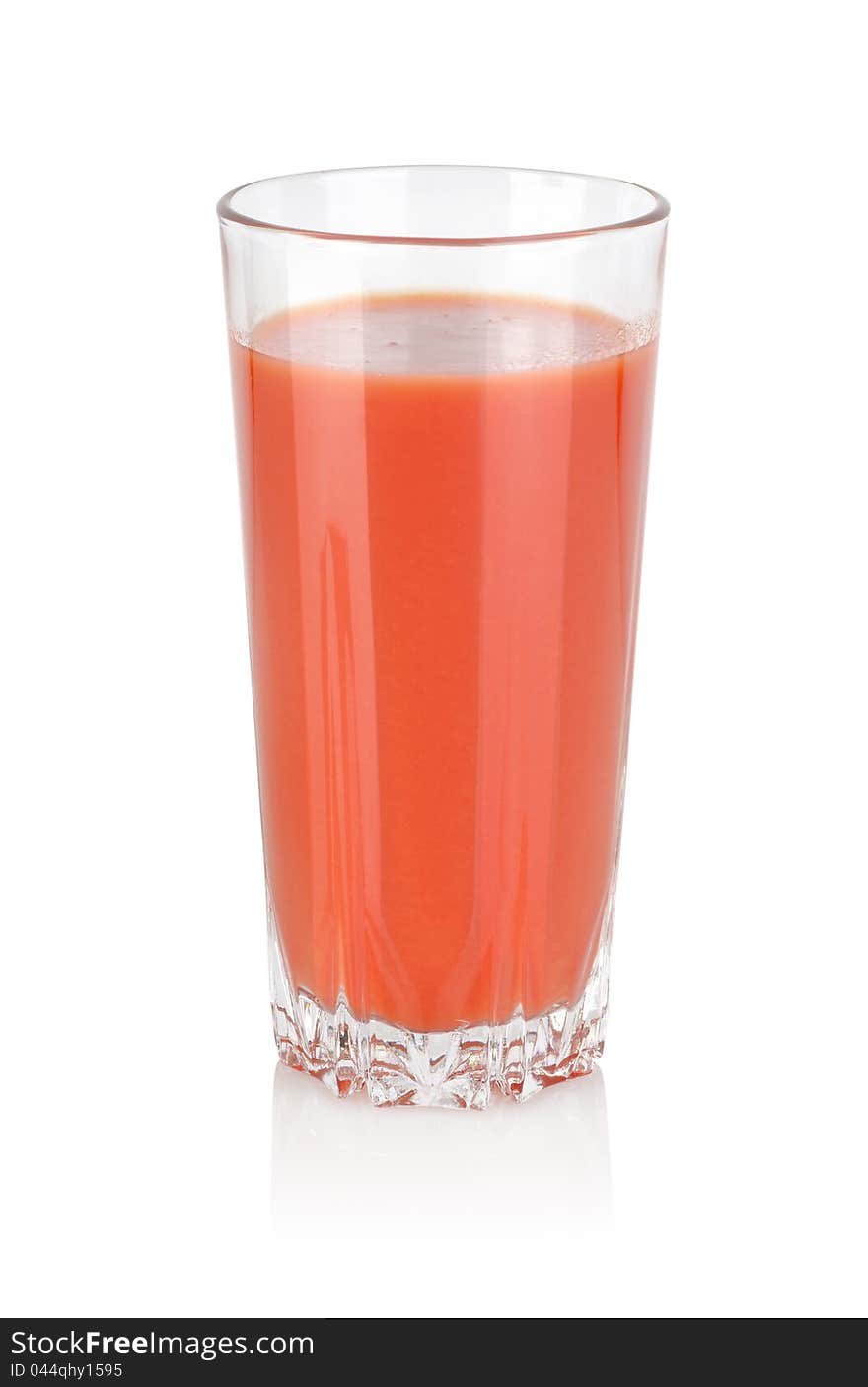 Glass of tomato juice