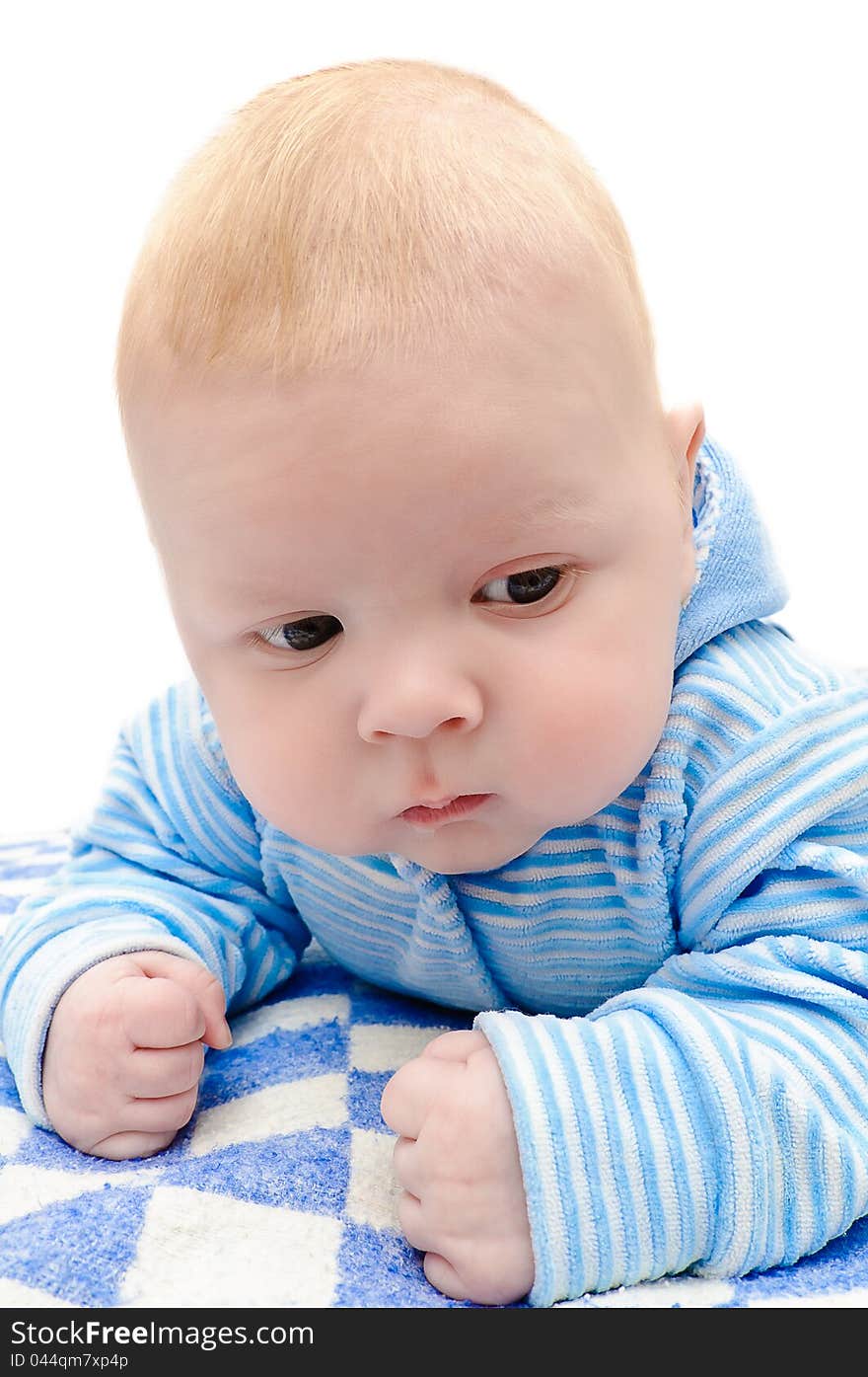 Newborn baby lying in a blanket. Newborn baby lying in a blanket