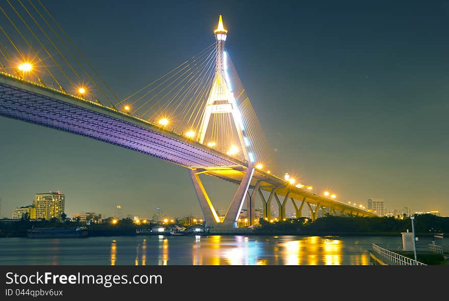 Bhumibol Bridge in Thailand