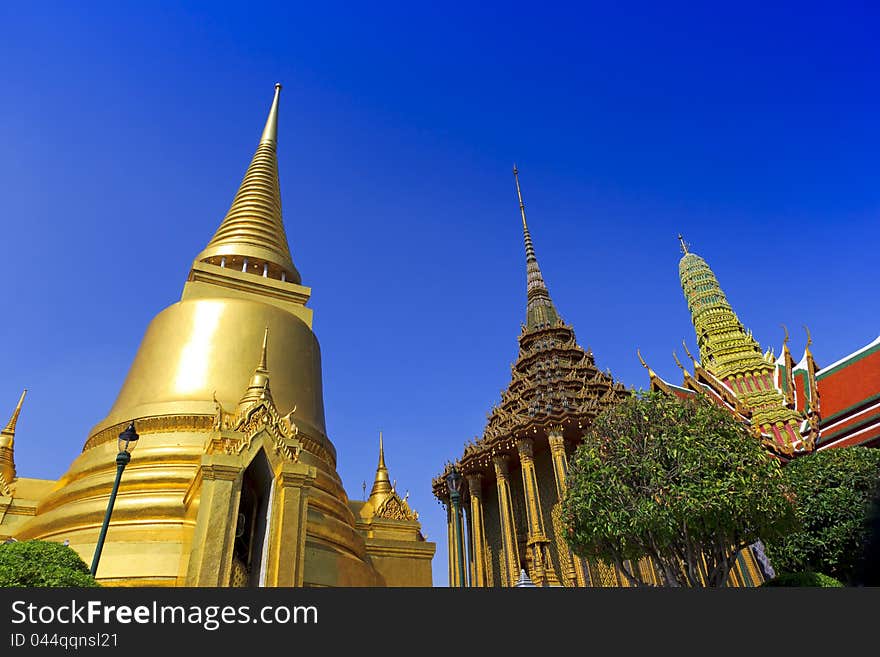 Thai temple in Grand Palace, Bangkok, Thailand. Thai temple in Grand Palace, Bangkok, Thailand.