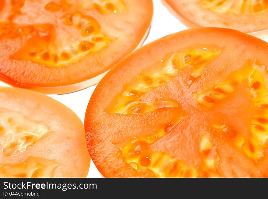 Sliced Tomato Close-Up