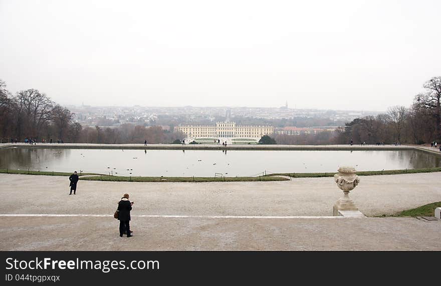 Belvedere park near palace