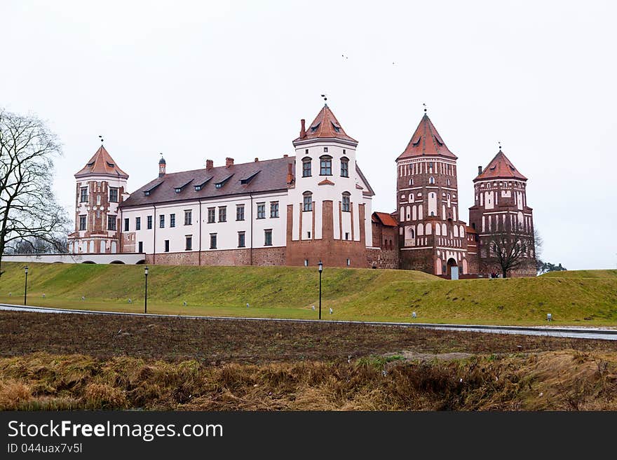 Grand view to Castle of Mir Belarus. Grand view to Castle of Mir Belarus