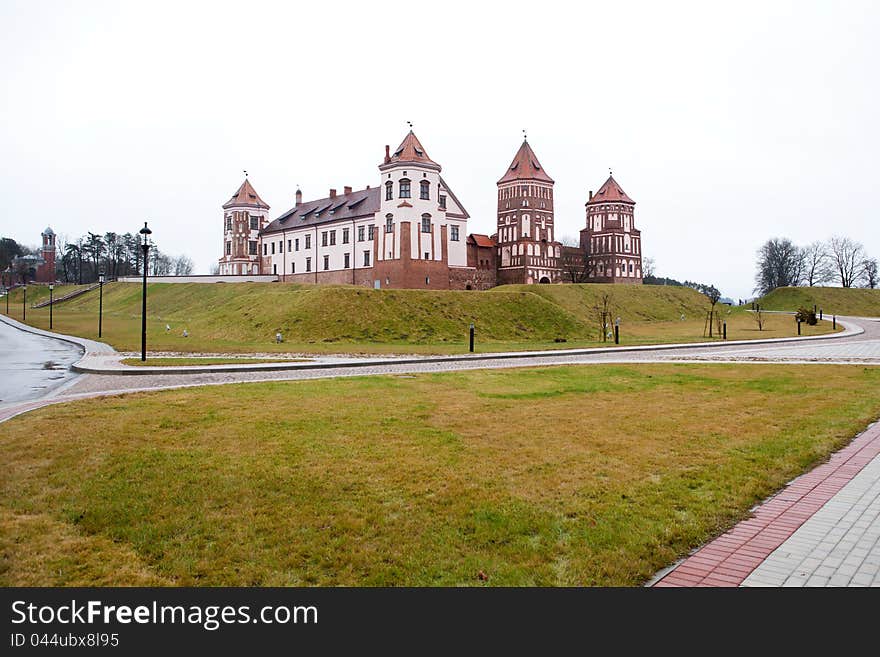 Grand view to Castle of Mir Belarus. Grand view to Castle of Mir Belarus