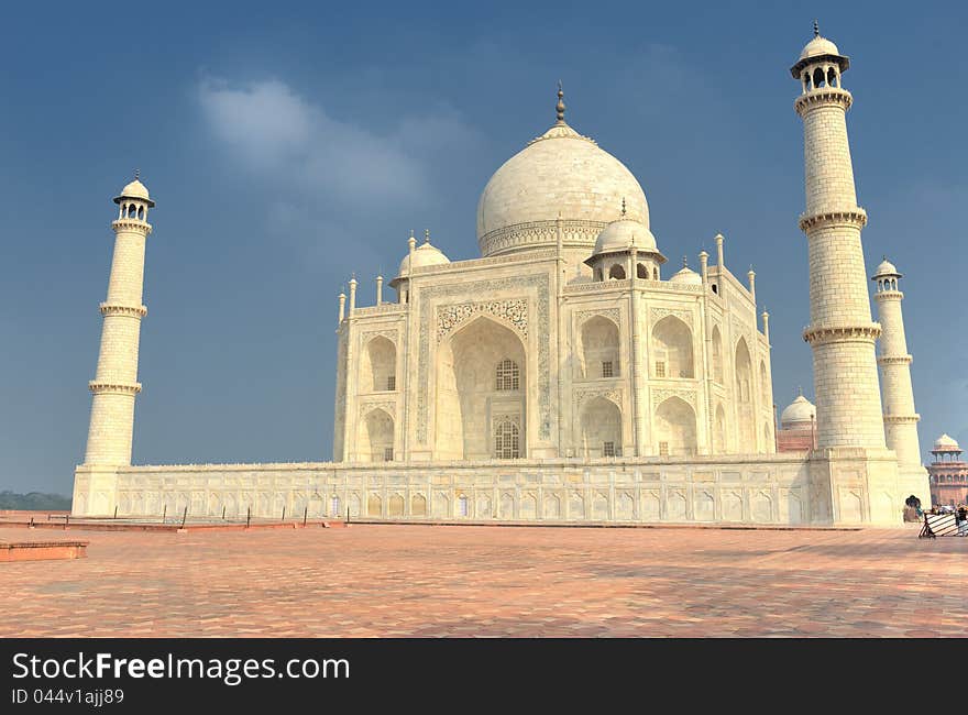 The Taj Mahal mausoleum