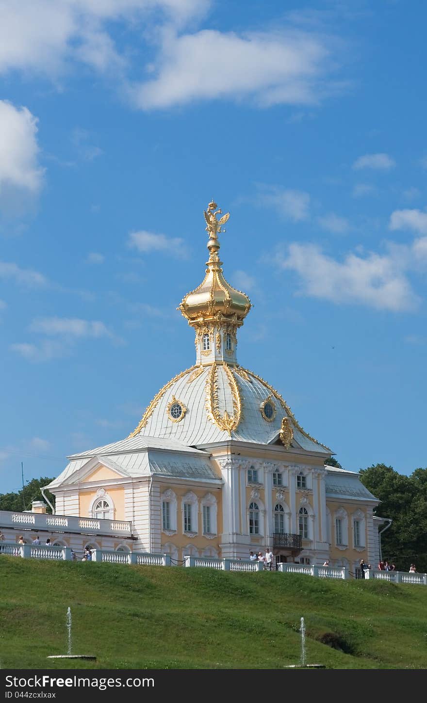 Stamp Corps of the Grand Palace. Peterhof. Russia. Stamp Corps of the Grand Palace. Peterhof. Russia