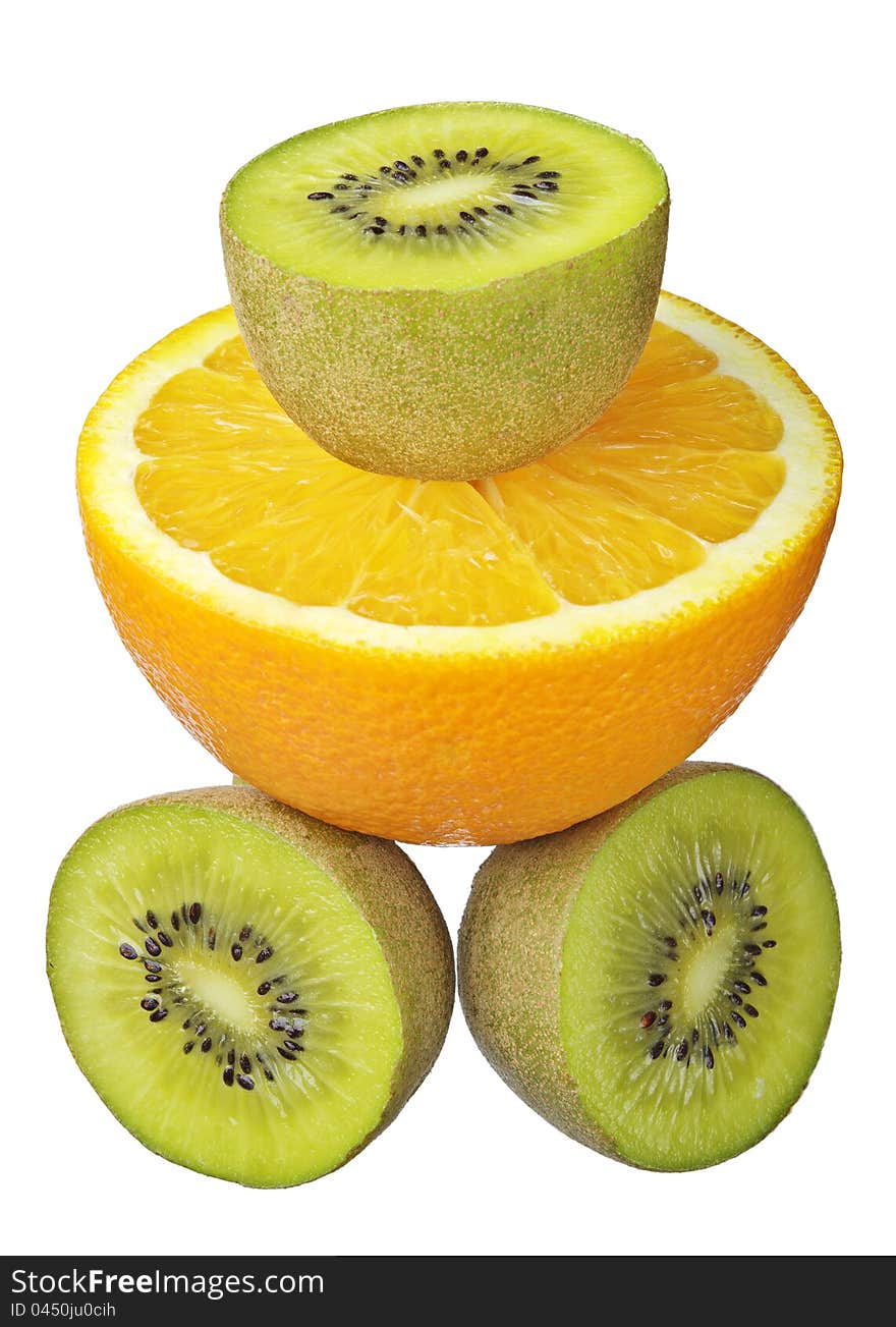 Kiwi and orange