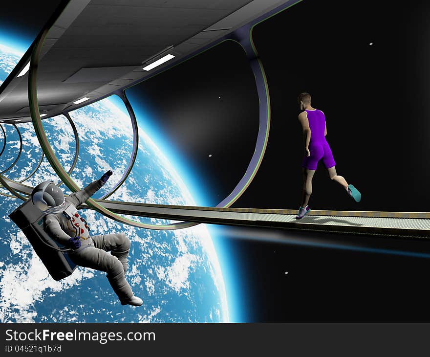 Run in space