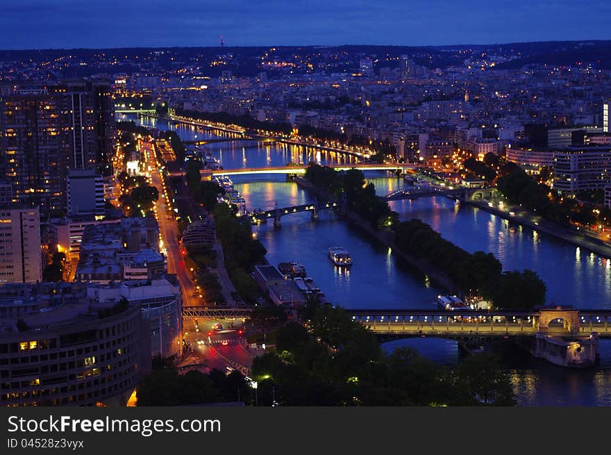 View from la tour eiffel. View from la tour eiffel