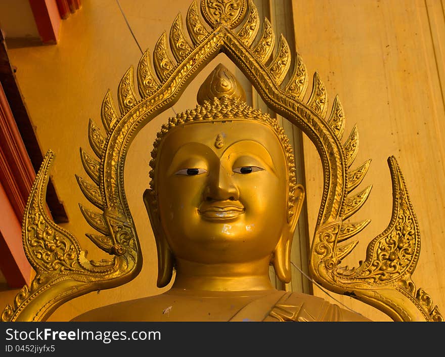 Golden Buddha temple in Thailand. Golden Buddha temple in Thailand.