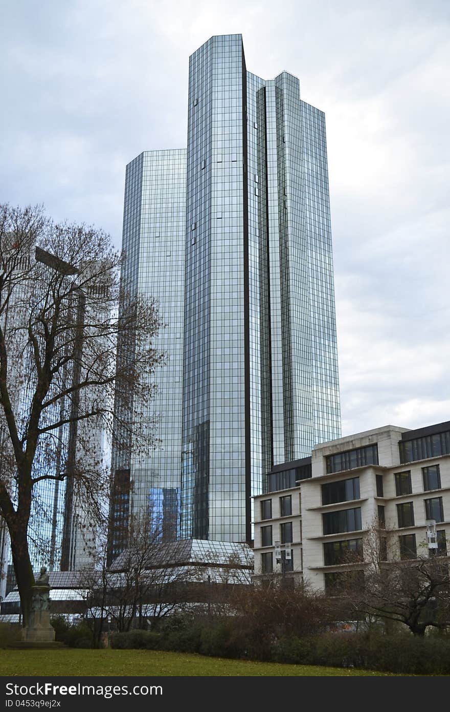 Bank Skyscrapers in Frankurt, Hessen Region, Germany