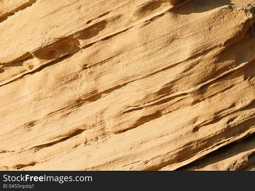 Stone texture of an ancient natural rock