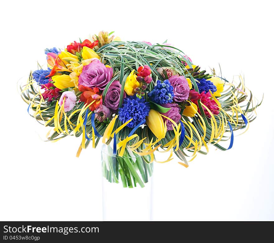 Floral Bouquet Of First Spring Flowers