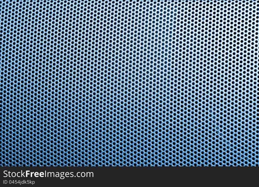 Blue metal texture as background