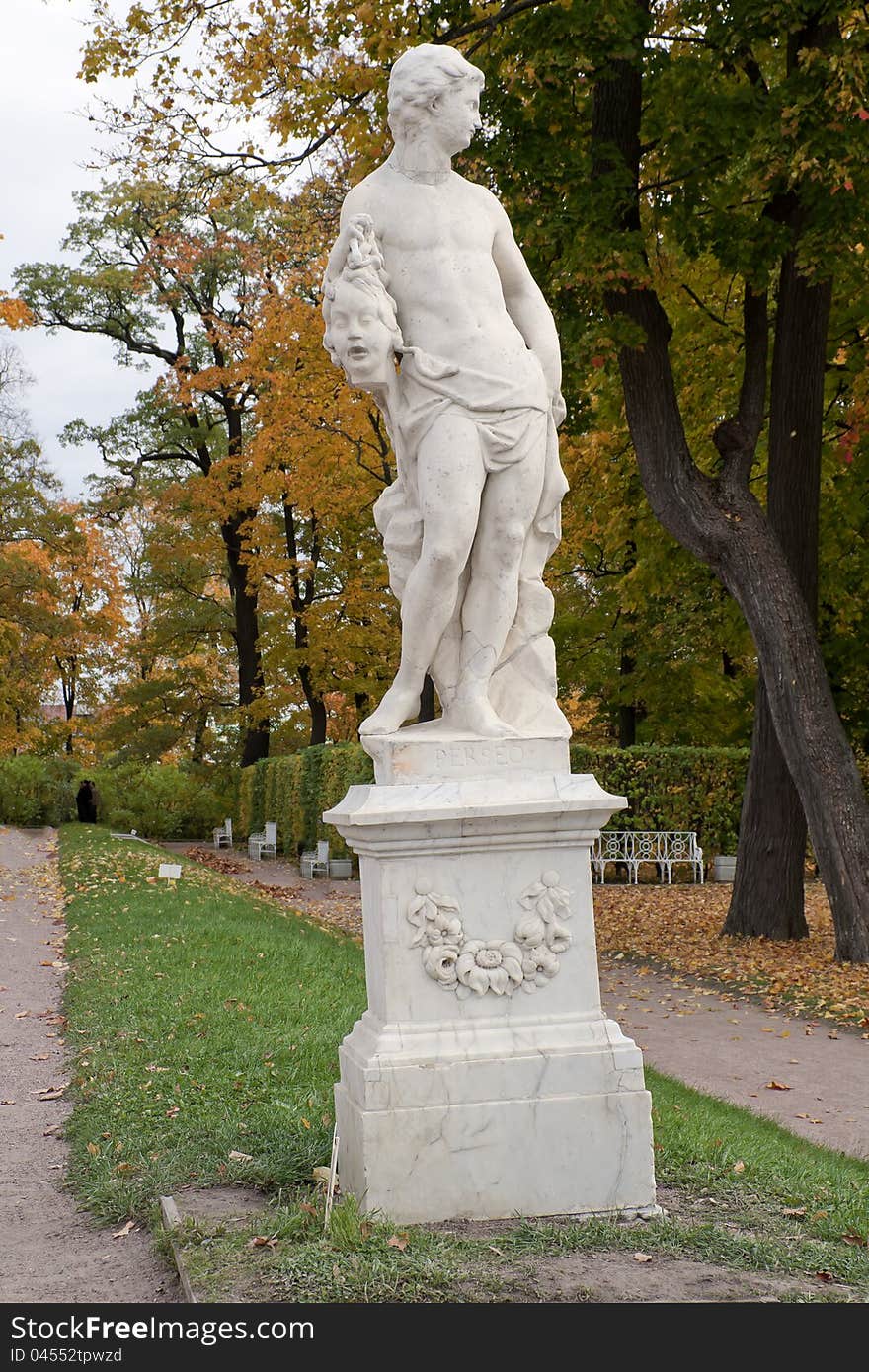 Statue in park