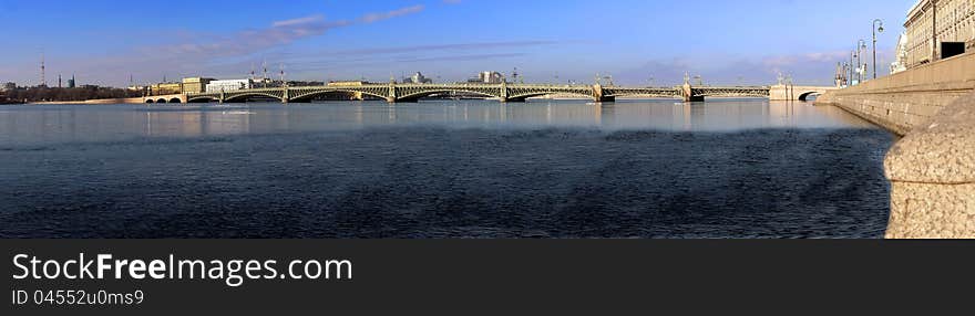 Panorama of the Troitsk bridge