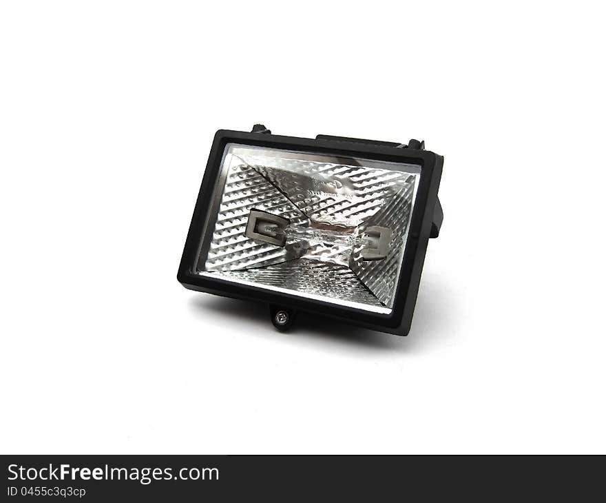 Spotlight is isolated on a white background