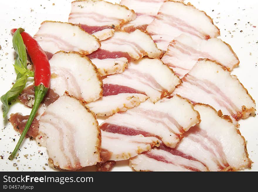 Slices of bacon