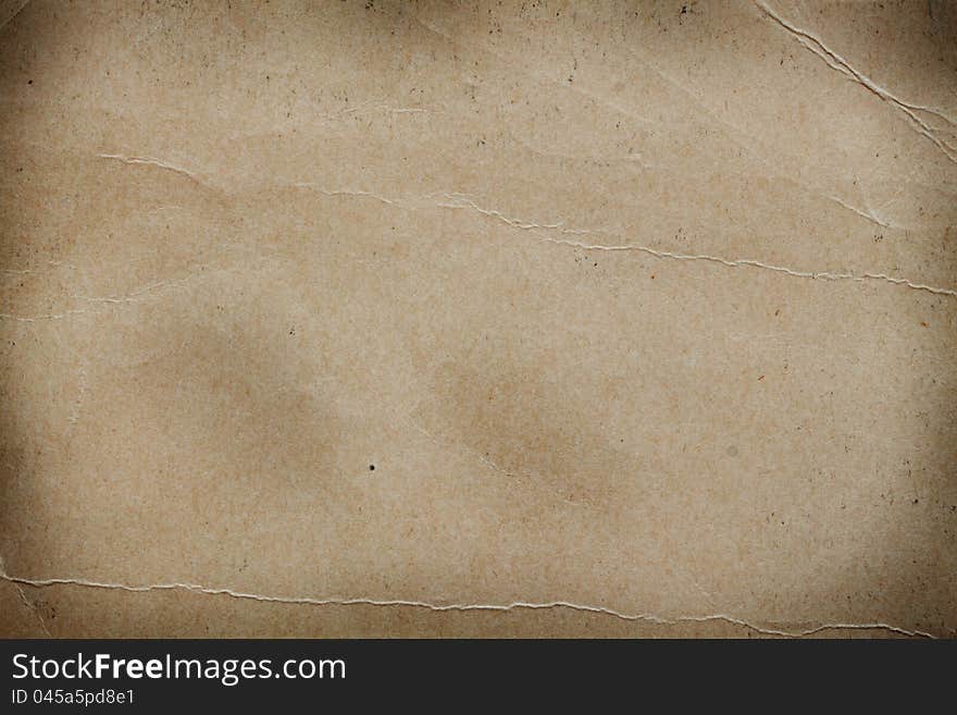 The background of the old, rough, wrinkled paper. The background of the old, rough, wrinkled paper.