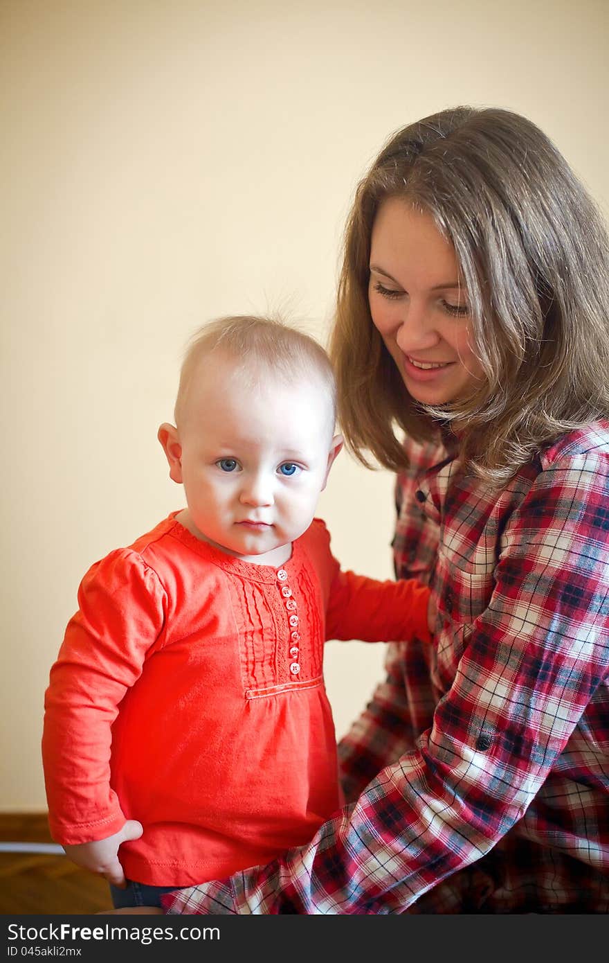 Little Girl With Her Mother