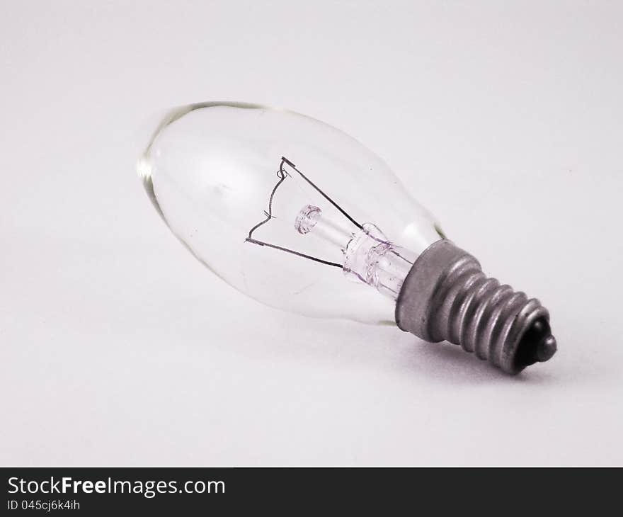 Bulb on grey