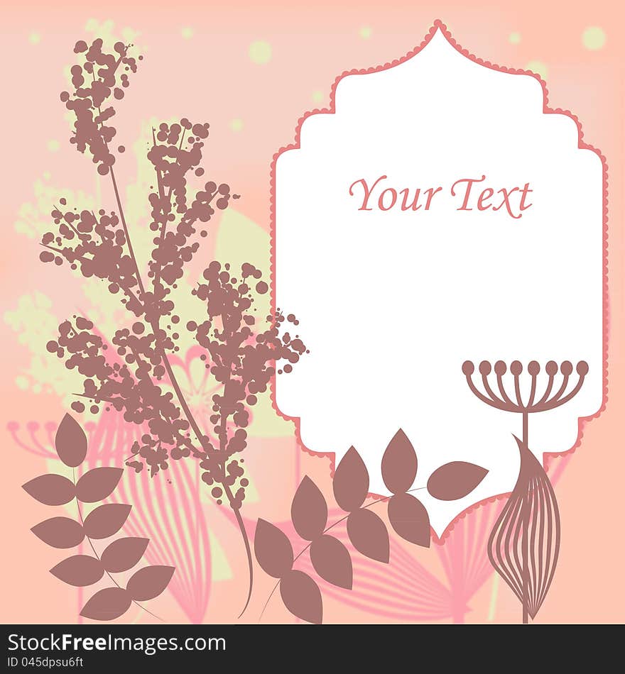 Pink Floral Border