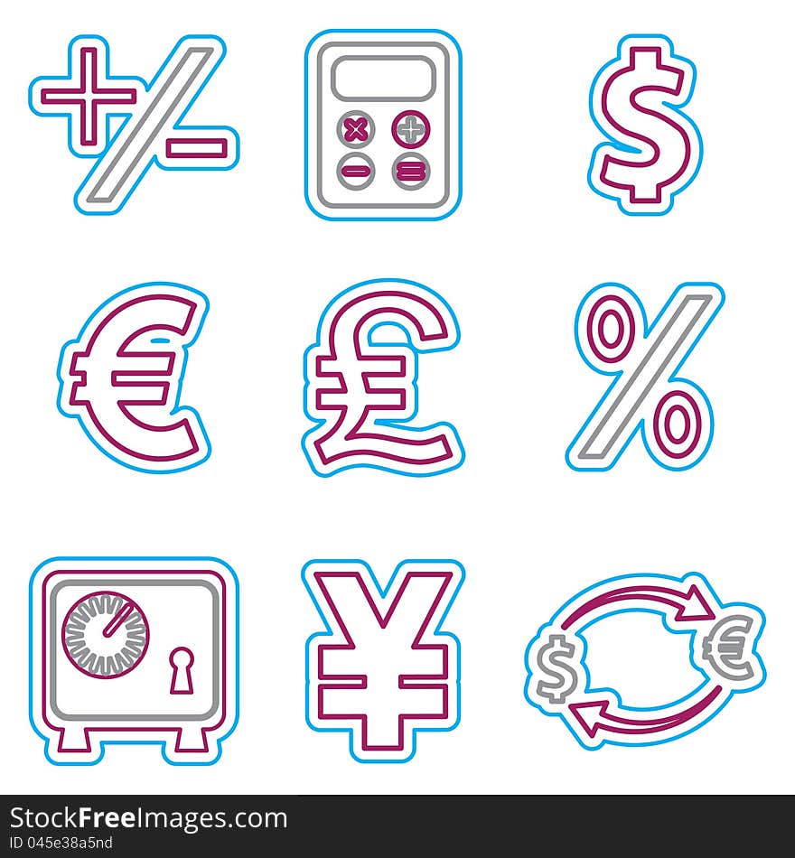 Vector business icons set 2. Vector Illustration EPS 8. Vector business icons set 2. Vector Illustration EPS 8.