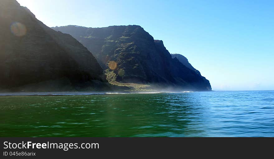 Rugged Napali Coastline of Kauai, Hawaii, USA.