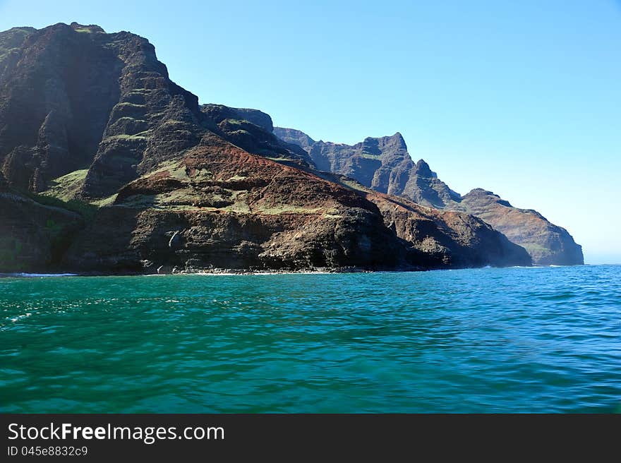 Rugged Napali Coastline of Kauai, Hawaii, USA.