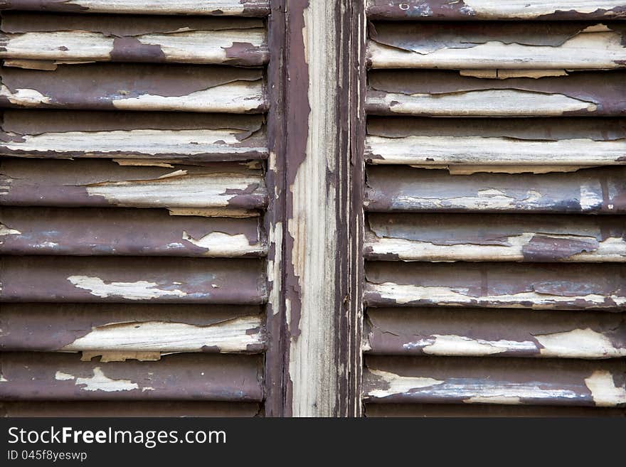 Peeling Shutters